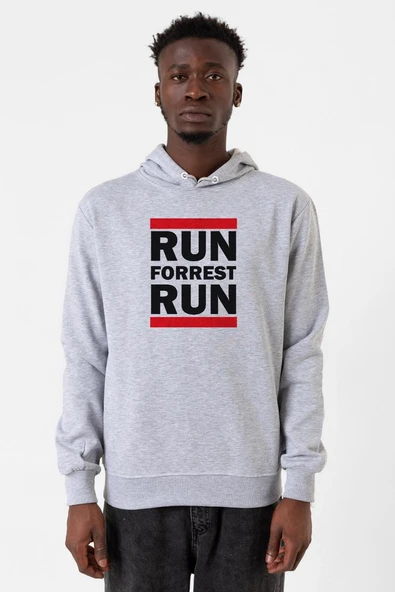 Forrest Gump Run Forrest Run Grimelanj Erkek Kapşonlu 3ip Sweatshirt ürün görseli 1