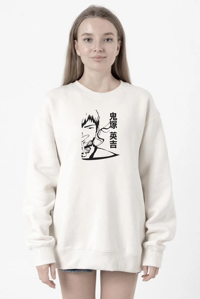 Great Teacher Anime Poster Beyaz Kadın 2ip Sweatshirt ürün görseli 1