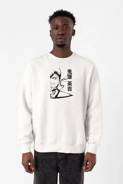 Great Teacher Anime Poster Beyaz Erkek 2ip Sweatshirt ürün görseli 1