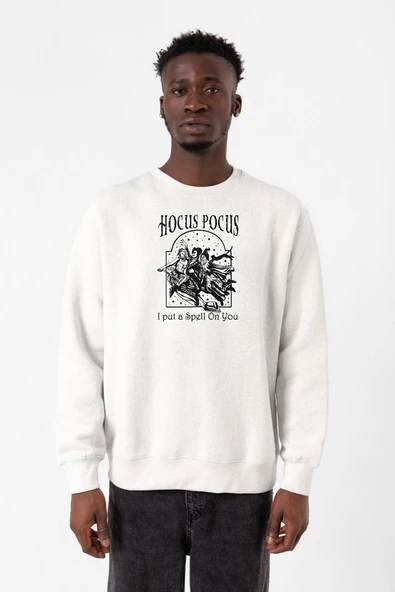 Hocus Pocus I Put A Spell On You Beyaz Erkek 2ip Sweatshirt ürün görseli 1