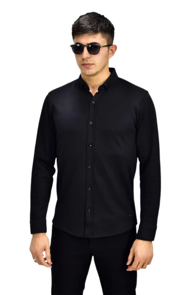 Erkek Spor Jakarlı Uzun Kol Gömlek R6530 BGL-ST03205 ürün görseli 1