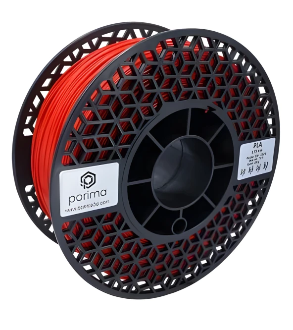 Porima PLA 1.75mm Kırmızı RAL3020 Filament 1 Kg ürün görseli 1