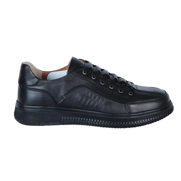 Dropland 8790-1 Siyah Antik %100 Deri Kışlık Erkek Casual Ayakkabı ürün görseli 1