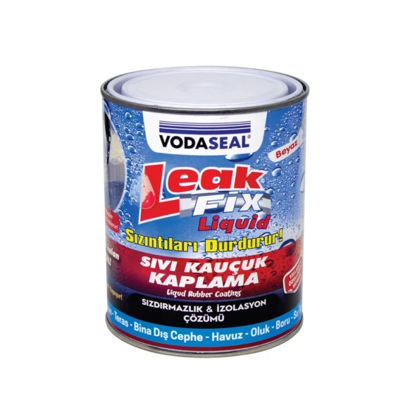 Vodaseal Leak Fix Liquid Sıvı Kauçuk Kaplama 800 gr Beyaz ürün görseli 1