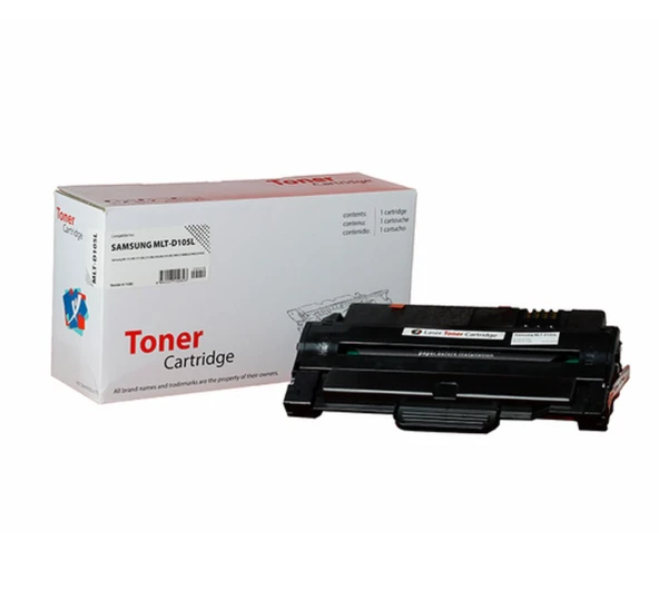 SAMSUNG MLT-D105L Yüksek Kapasite (2.5K)siyah muadil toner ürün görseli 1
