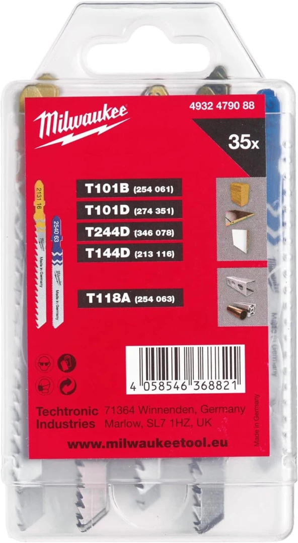 Milwaukee Dekupaj Bıçak Seti 35 Parça 4932479088 - Resim 2