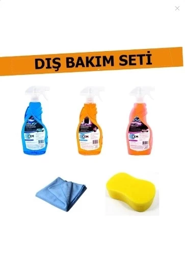 CEM CAR CARE 3'Lü Dış Bakım Seti Yıkama Süngeri Ve Bez Hediyeli ürün görseli 1