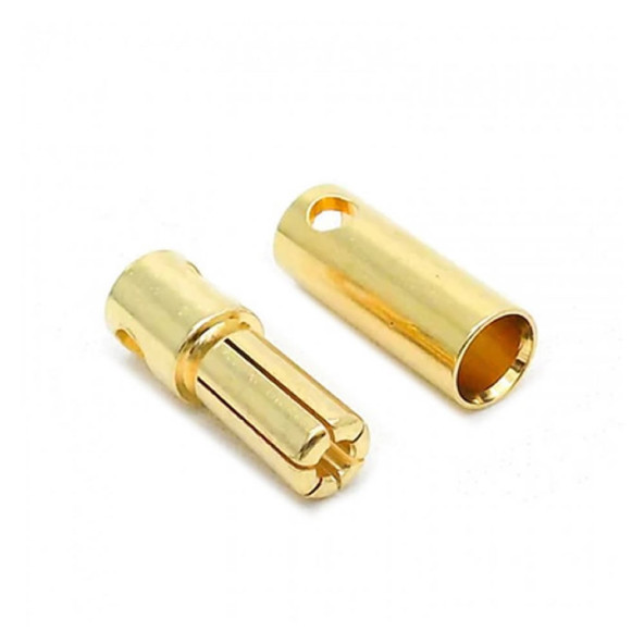 5mm Altın Kaplama Banana Dişi Erkek Soket  60A Pil Batarya Lion Bullet Plug Kablo Konnektör Esc Motor Rc ürün görseli 1