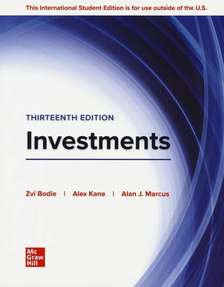Investments (13th Ed.) Zvi Bodie & Alex Kane & Alan J. Marcus Professor ürün görseli 1