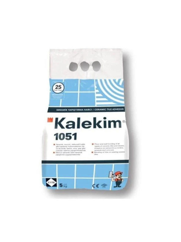 Kalekim 1051 Seramik Yapıştırma Harcı 5 Kg ürün görseli 1