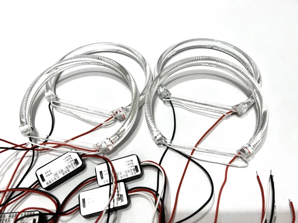 BMW Angel Eyes 131mm 4 Adet Angel Halka Cree Led  12V ürün görseli 1