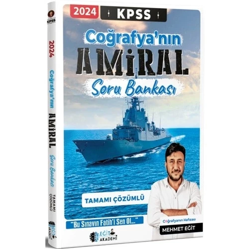 KPSS 2024 COĞRAFYANIN AMİRAL SORU BANKASI  EĞİT AKADEMİ ürün görseli 1
