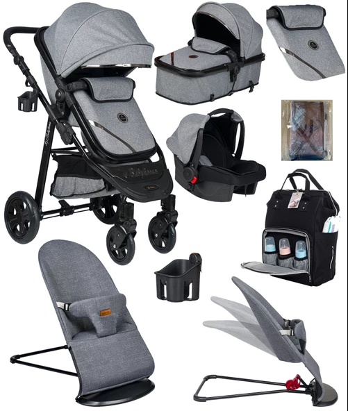 Dört Dörtlük Takım 8 In 1 Baby Home 940 Travel Sistem Bebek Arabası 370 Sallanır Ana Kucağı ürün görseli 1