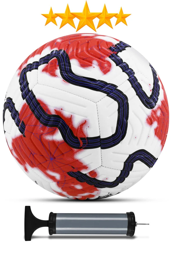 Orijinal Futbol Topu COLOR Pompalı Set Sert Zemin Halı Saha Futbol Topu Hibrit No:5 ürün görseli 1