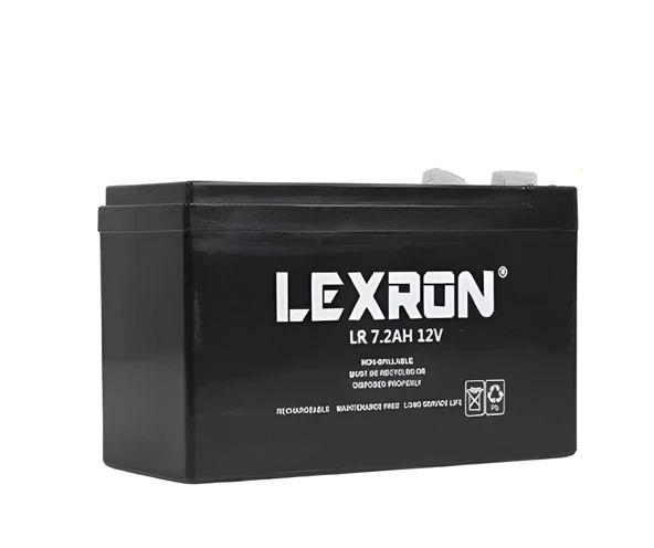 Lexron 12 volt 7.2 amper kuru tip akü ürün görseli 1