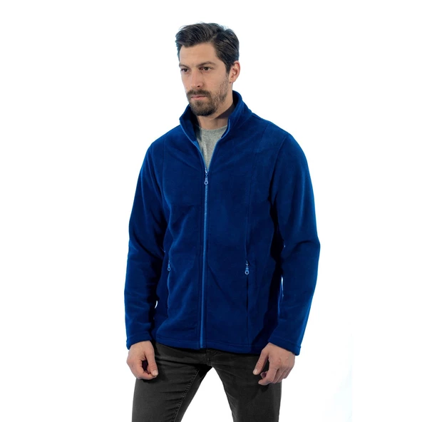 Şensel, Erkek Polar Mont, Saks Mavi -99E441- Cepli, Outdoor ürün görseli 1