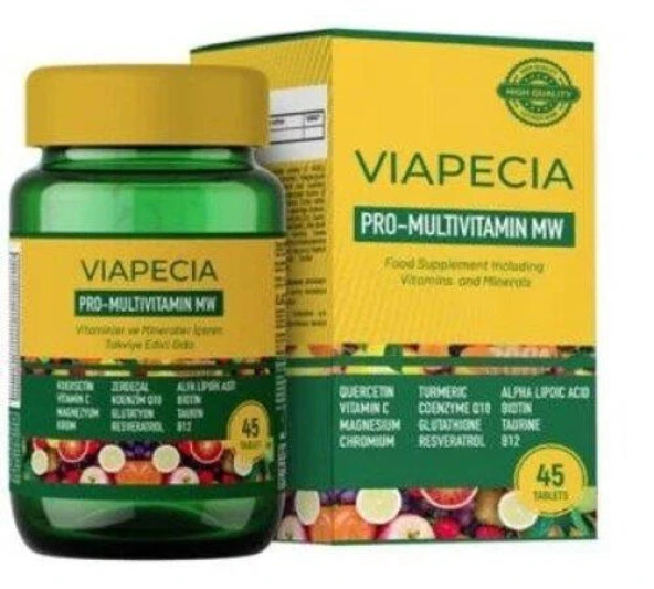 Viapecia Pro-Multivitamin Takviye Edici Gıda 45 Tablet ürün görseli 1