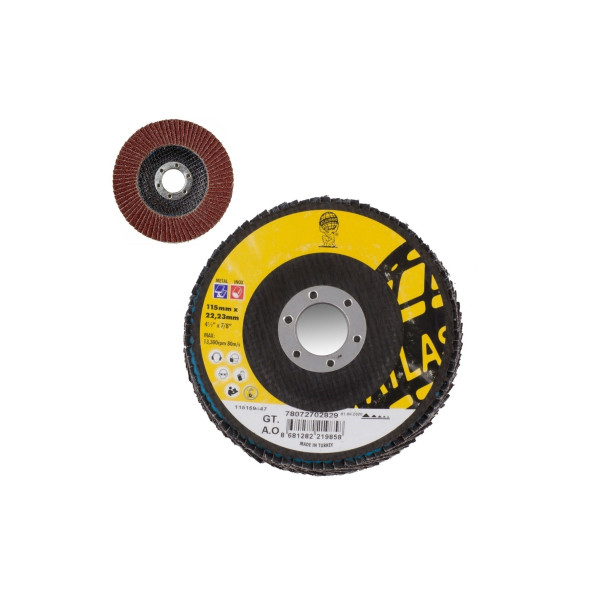 Atlas Flap Disk Zımpara 115x40 Kum Gt " 10 Adet " ürün görseli 1