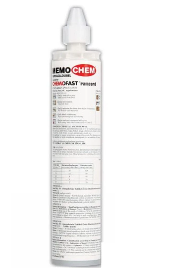 Memochem Kimyasal Dübel 300 Ml "12 Adet" ürün görseli 1