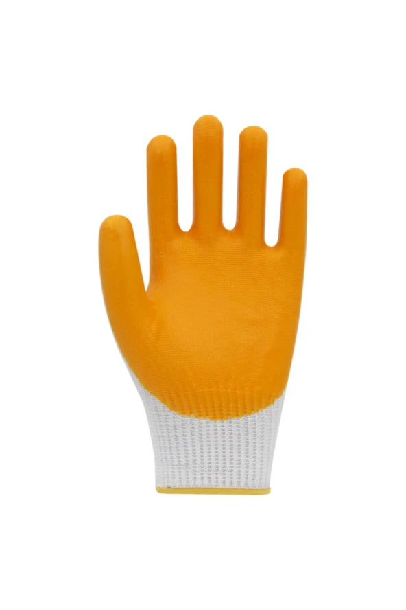 Beybi Pn810 Nitril iş Eldiveni Sarı-beyaz No:10 - 288 Çift ürün görseli 1