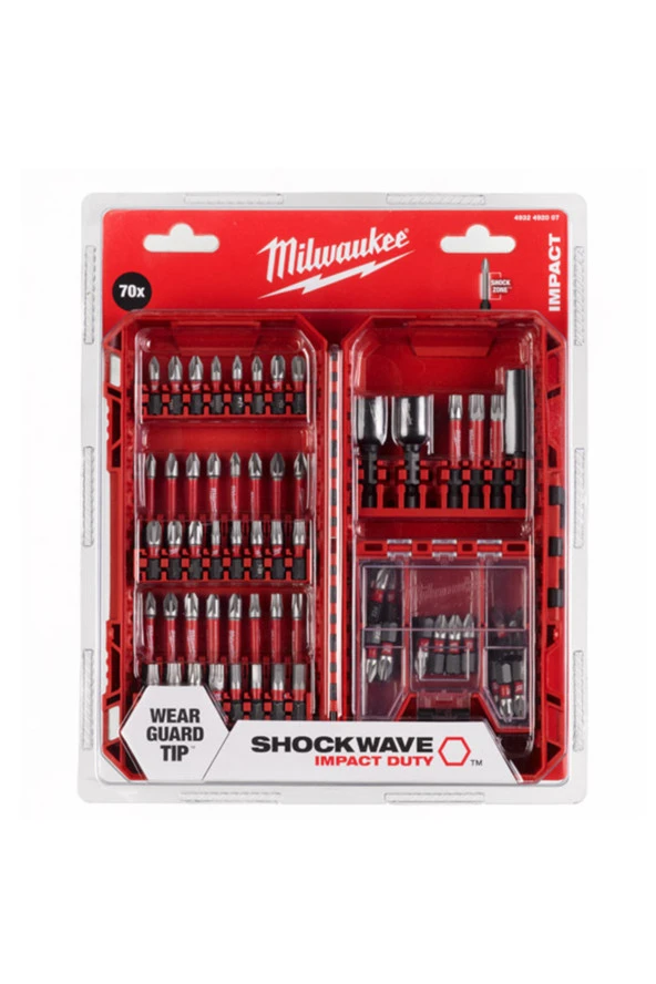 MİLWAUKEE SHOCKWAVE BİTS UÇ SETİ 70 PARÇA 4932492007 - Resim 2