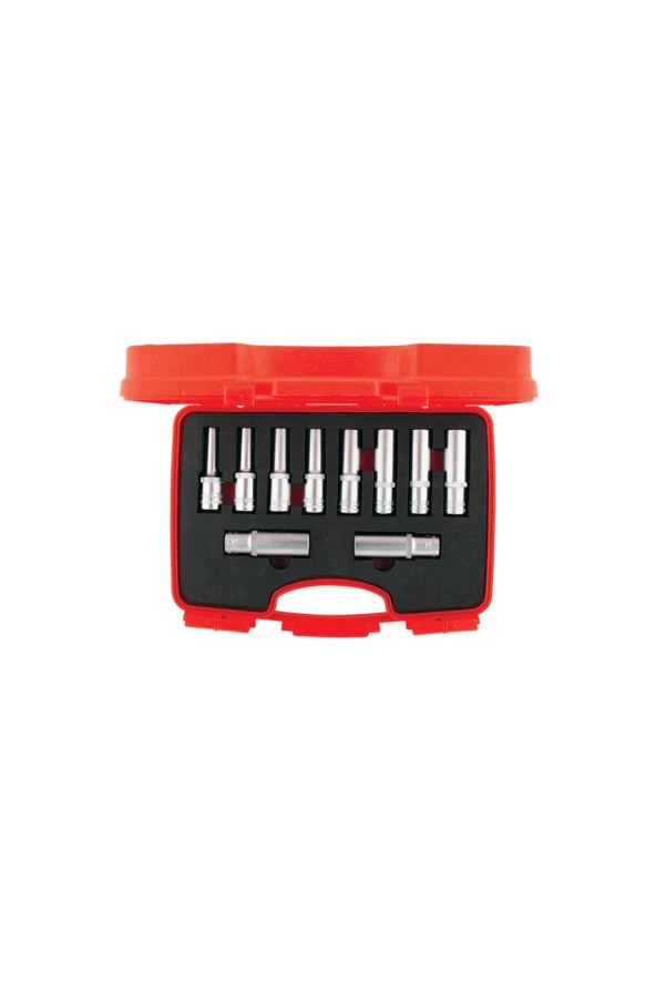 1/2" Altı Köşe Derin Lokma Takımı 10 Parça - 1108006010 ürün görseli 1