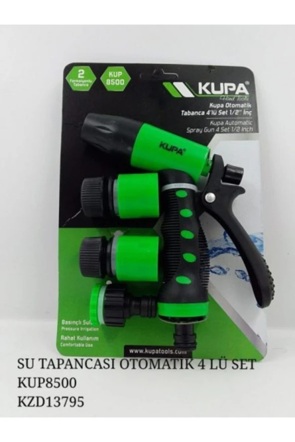 Kupa Su Tabancası 4lü Set 1/2" / Kup8500 ürün görseli 1
