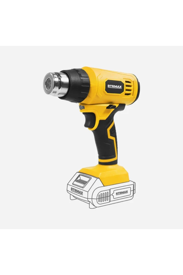 RTRMAX X-LION RTX1872B AKÜLÜ SICAK HAVA TABANCASI 18V AKÜSÜZ ürün görseli 1