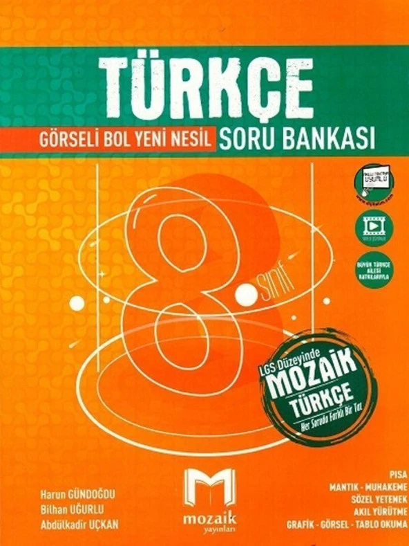 8. Sınıf Türkçe Soru Bankası Mozaik Yayınları ürün görseli 1