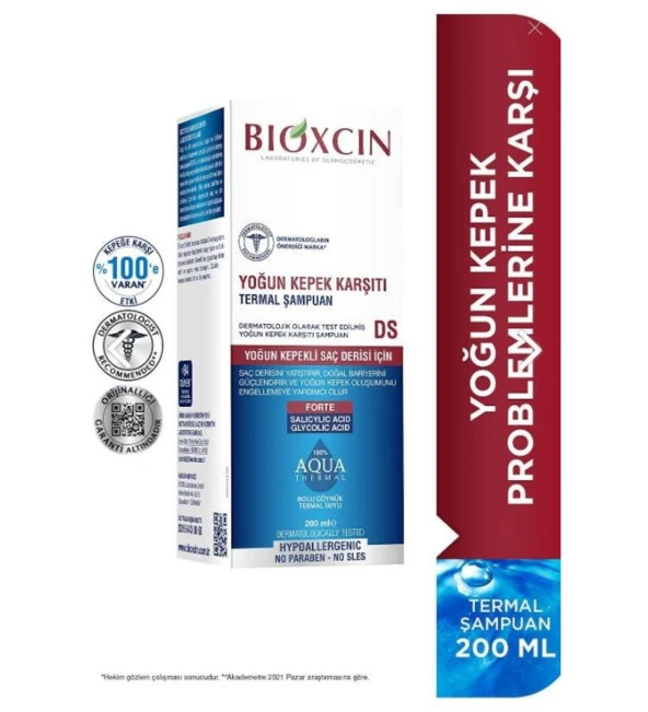 Bioxcin Şampuan Aquathermal DS Yoğun Kepek Karşıtı 200 ml ürün görseli 1