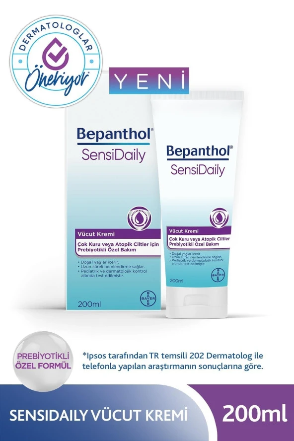Bepanthol Sensidaily Vücut Kremi 200 ml ürün görseli 1