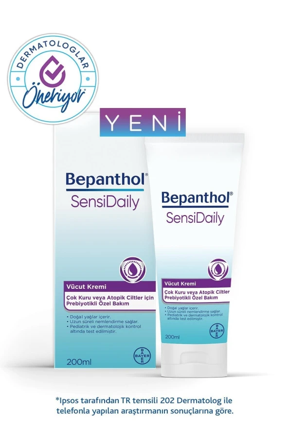 Bepanthol Sensidaily Vücut Kremi 200 ml - Resim 2