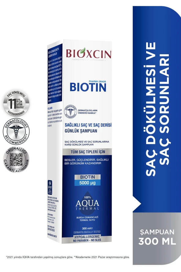 Bioxcin Şampuan Günlük Biotin 300 Ml ürün görseli 1