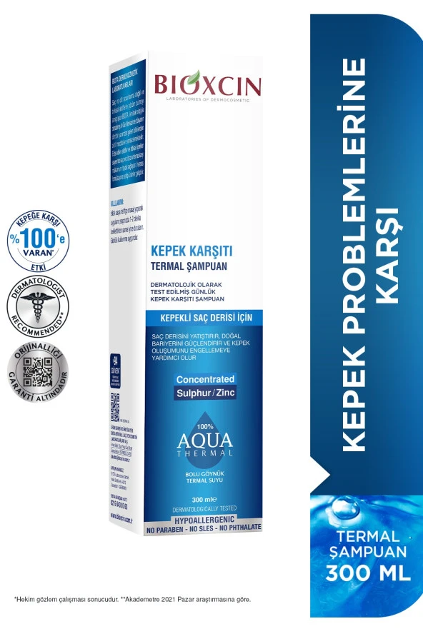 Bioxcin Şampuan Aquathermal Kepek Karşıtı 300 ml ürün görseli 1