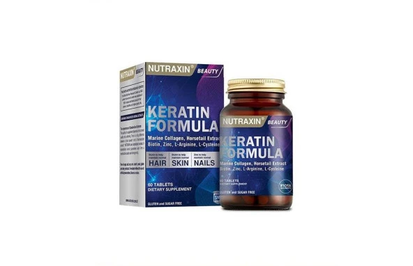 Nutraxin Keratin Formula 60 Tablet ürün görseli 1