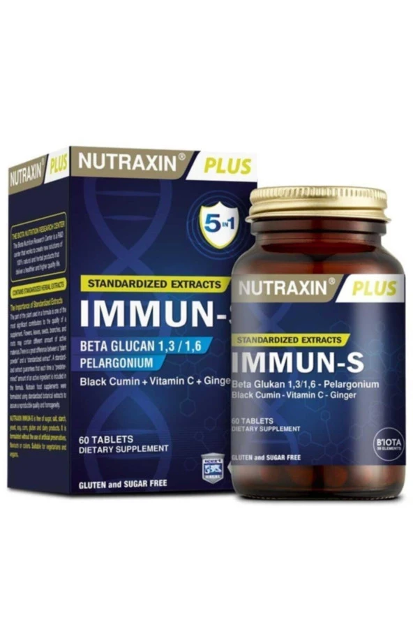Nutraxin Immun-S 60 Tablet ürün görseli 1