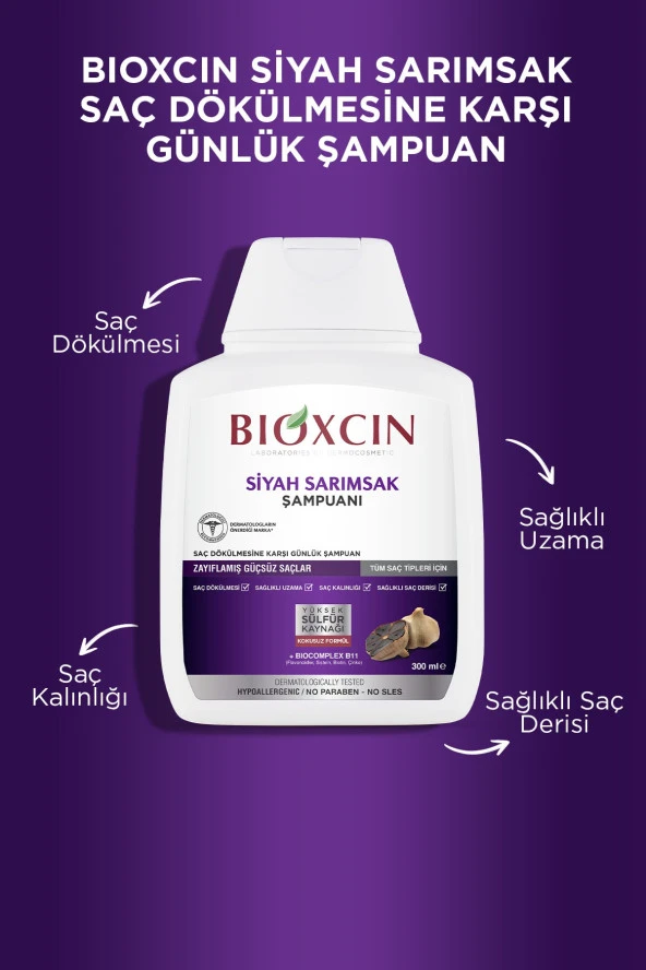 Bioxcin Siyah Sarımsak Şampuan 300 ml - 3 Al 2 Öde - Resim 3