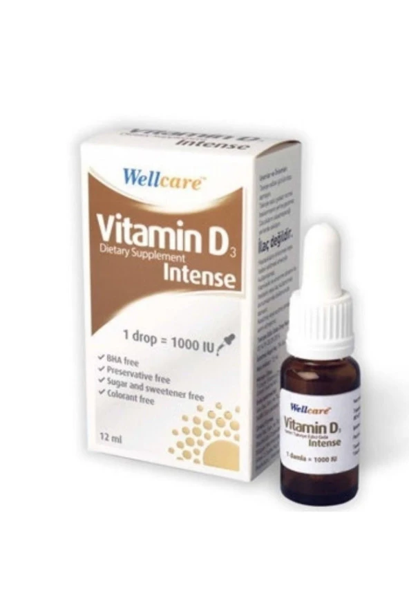 Wellcare Vitamin D3 Intense 1000 IU 12 ml ürün görseli 1