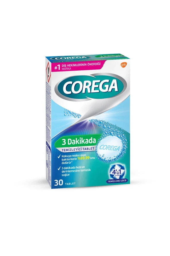 Corega Temizliyici 30 Tablet ürün görseli 1