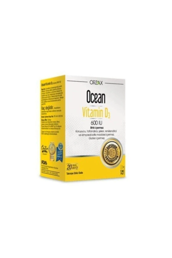 Ocean Vitamin D3 600 Iu Sprey 20 ml ürün görseli 1