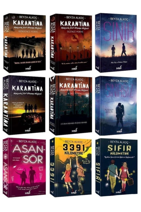 Beyza Alkoç Seti 9 Kitap Set Ciltsiz ürün görseli 1