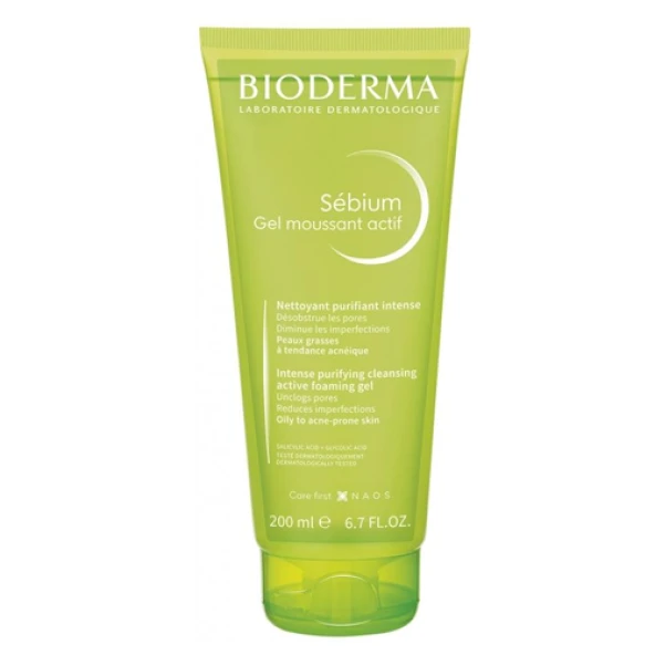 Bioderma Sebium Active Foaming Gel Yoğun Arındırıcı Temizleme Jeli 200 ml ürün görseli 1