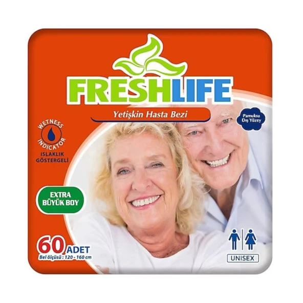 Freshlife XL Beden Extra Büyük Boy Yetişkin Hasta Bezi 2 x 30'Lu ürün görseli 1