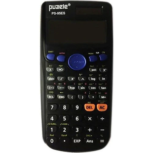 Puzzle Fonksiyonlu Siyah Hesap Makinesi PS-95ES ürün görseli 1