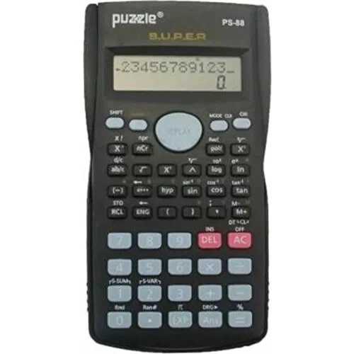 Puzzle Fonksiyonlu Siyah Hesap Makinesi PS-88 ürün görseli 1