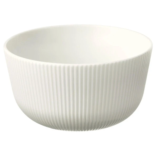 6 Parça OFANTLIGT Kase Takımı MeridyenDukkan Beyaz Renk Modern Klasik 13 cm Feldispat Porselen ürün görseli 1