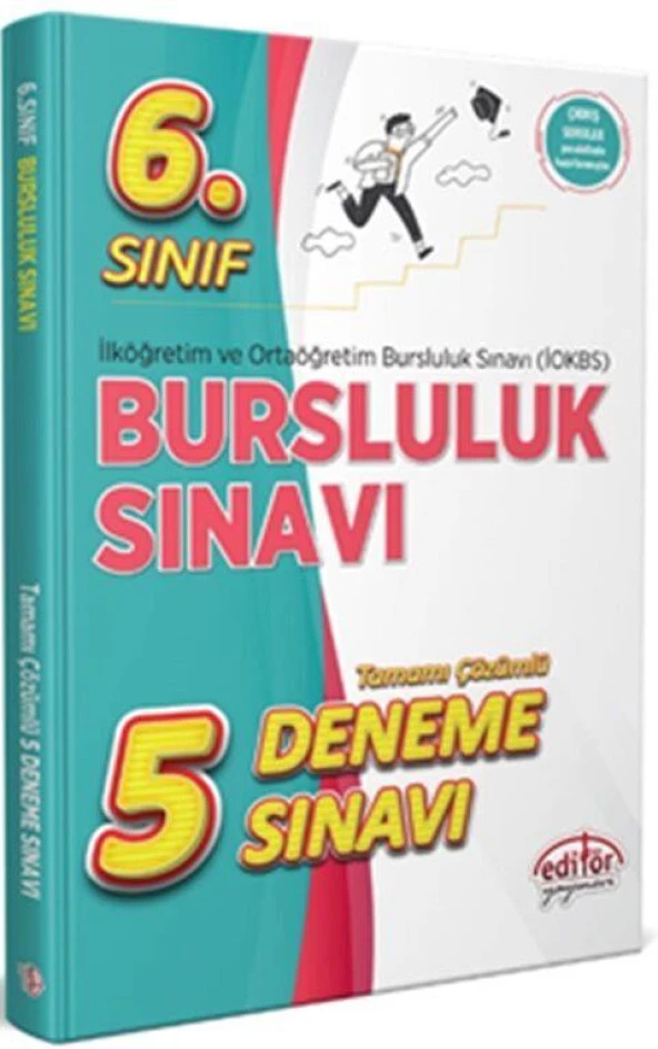 6. Sınıf Bursluluk Sınavı Tamamı Çözümlü 5 Deneme Sınavı Editör Yayınları ürün görseli 1