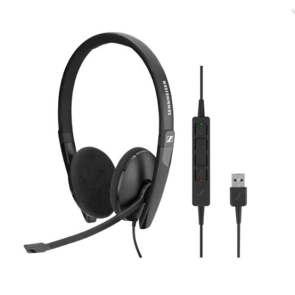 EPOS Sennheiser SC 160 USB CTRL Duo UC Kulak Üstü Kulaklık ürün görseli 1
