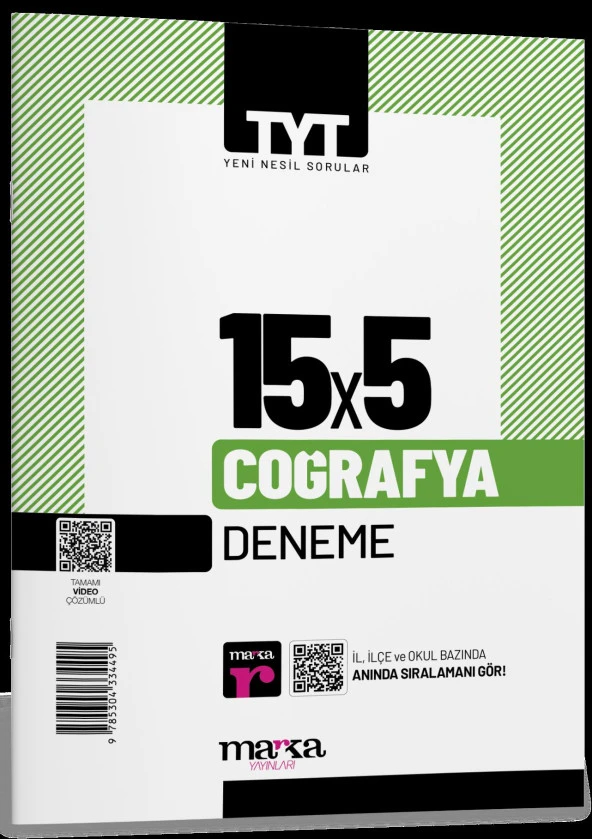 TYT Coğrafya 15x5 Deneme Marka Yayınları ürün görseli 1