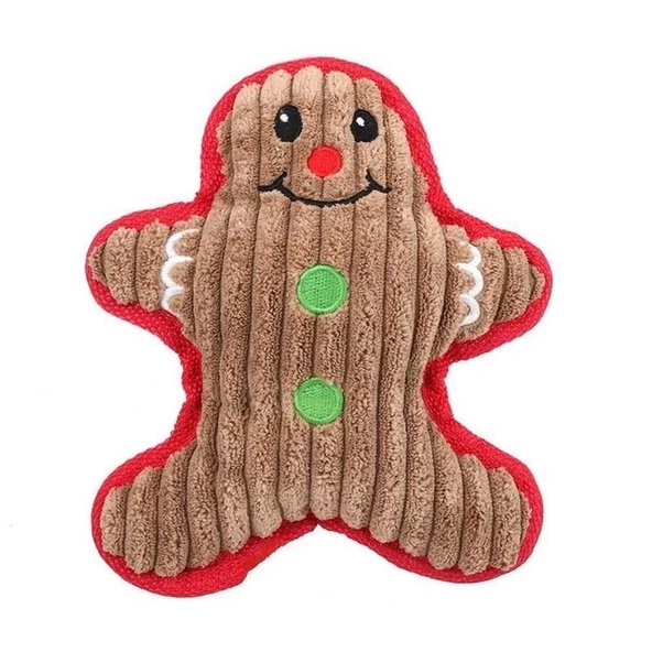 Sevimli Noel Figürlü Sesli Peluş Oyuncak Bebek Ayıcık 16 cm ürün görseli 1